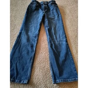 Lot of 2 Cat & Jack Blue Medium and Dark Wash Blue Denim Boys Jeans Size 14
